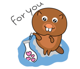 Boono & Joony (Cute Beaver) sticker #915443