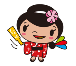 Kimono girl sticker #915639