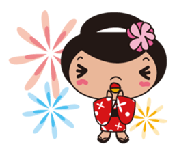 Kimono girl sticker #915642