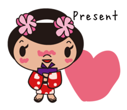 Kimono girl sticker #915645