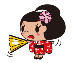 Kimono girl sticker #915646
