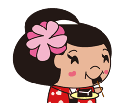 Kimono girl sticker #915647