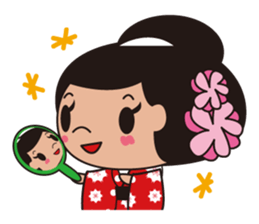Kimono girl sticker #915649
