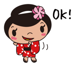 Kimono girl sticker #915655