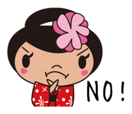 Kimono girl sticker #915656