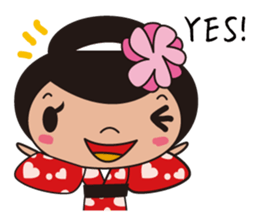 Kimono girl sticker #915657