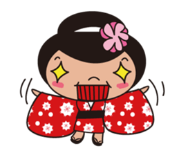 Kimono girl sticker #915659