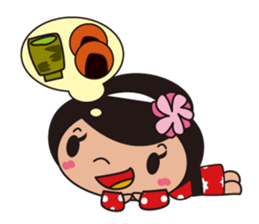 Kimono girl sticker #915661