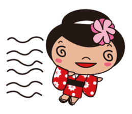 Kimono girl sticker #915671