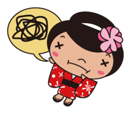 Kimono girl sticker #915672