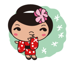 Kimono girl sticker #915673