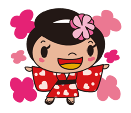 Kimono girl sticker #915676