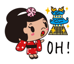 Kimono girl sticker #915678