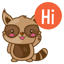 Taro, the funny racoon sticker #916239