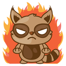 Taro, the funny racoon sticker #916243