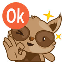 Taro, the funny racoon sticker #916250