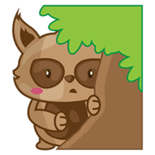 Taro, the funny racoon sticker #916251