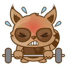 Taro, the funny racoon sticker #916252