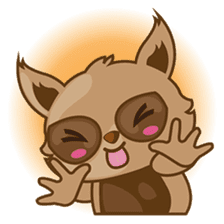 Taro, the funny racoon sticker #916253