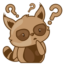 Taro, the funny racoon sticker #916257