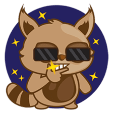 Taro, the funny racoon sticker #916259