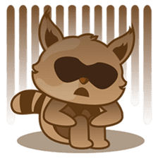 Taro, the funny racoon sticker #916260