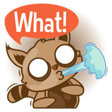 Taro, the funny racoon sticker #916263