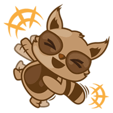 Taro, the funny racoon sticker #916265