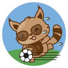Taro, the funny racoon sticker #916267