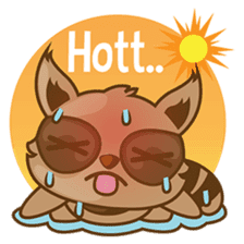 Taro, the funny racoon sticker #916268