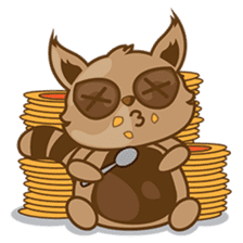 Taro, the funny racoon sticker #916270