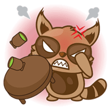 Taro, the funny racoon sticker #916272