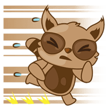 Taro, the funny racoon sticker #916273