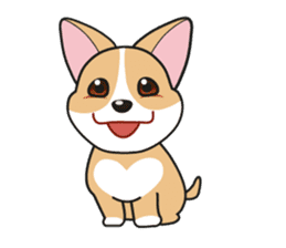 Cozzo, the happy welsh corgi dog sticker #916279