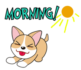 Cozzo, the happy welsh corgi dog sticker #916280