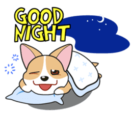 Cozzo, the happy welsh corgi dog sticker #916281