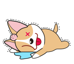 Cozzo, the happy welsh corgi dog sticker #916282