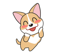 Cozzo, the happy welsh corgi dog sticker #916284