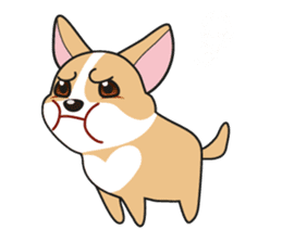 Cozzo, the happy welsh corgi dog sticker #916285