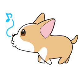 Cozzo, the happy welsh corgi dog sticker #916286