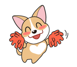 Cozzo, the happy welsh corgi dog sticker #916290