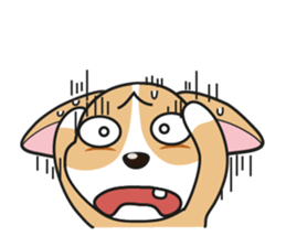 Cozzo, the happy welsh corgi dog sticker #916291