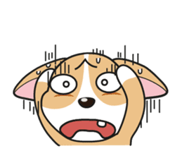 Cozzo, the happy welsh corgi dog sticker #916291