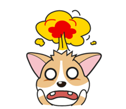 Cozzo, the happy welsh corgi dog sticker #916292