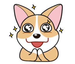 Cozzo, the happy welsh corgi dog sticker #916296