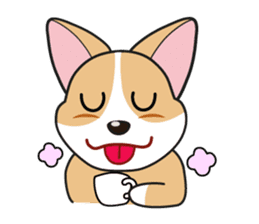 Cozzo, the happy welsh corgi dog sticker #916297