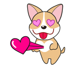 Cozzo, the happy welsh corgi dog sticker #916301