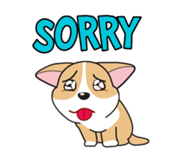 Cozzo, the happy welsh corgi dog sticker #916302