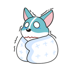 Cozzo, the happy welsh corgi dog sticker #916304