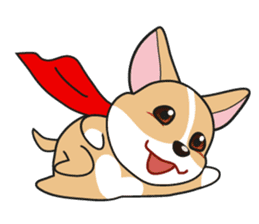 Cozzo, the happy welsh corgi dog sticker #916305